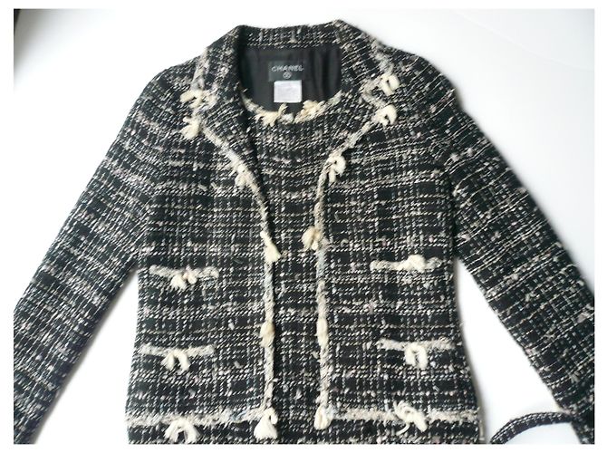 CHANEL - ABITO DA GIACCA TWEED SUPERBE T38 Multicolore - vista 3