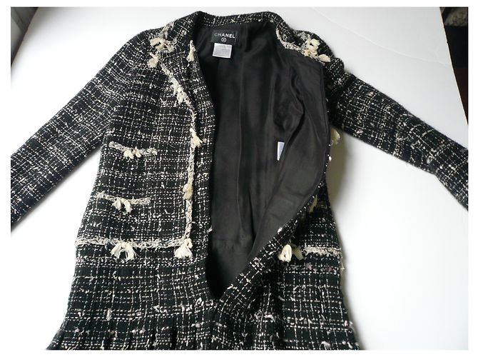 CHANEL - ABITO DA GIACCA TWEED SUPERBE T38 Multicolore - vista 6