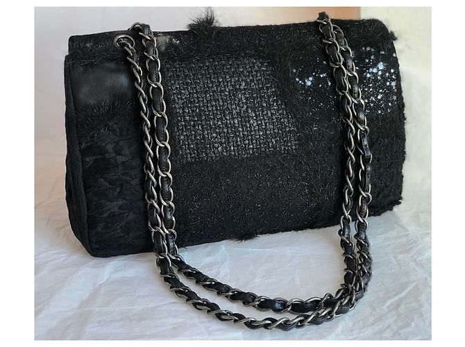 Timeless Chanel Borsa jumbo senza tempo limitata Nero - vista 3