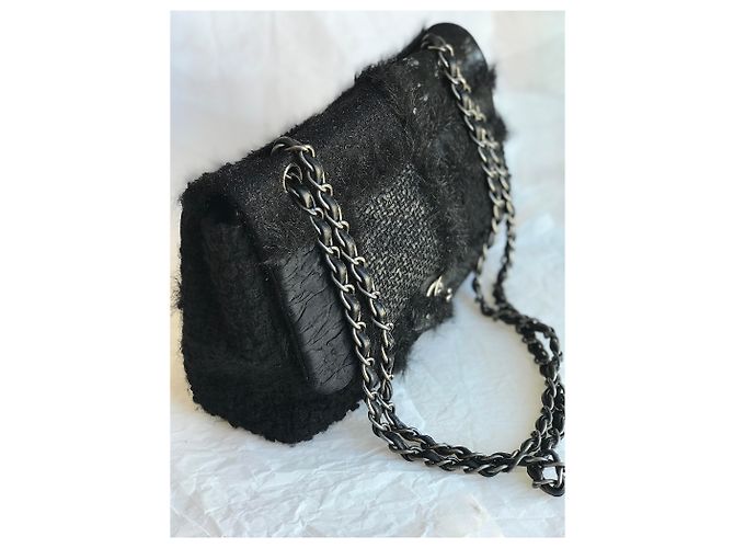 Timeless Chanel Borsa jumbo senza tempo limitata Nero - vista 7