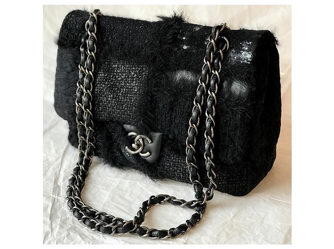 Timeless Chanel Borsa jumbo senza tempo limitata Nero - vista 8