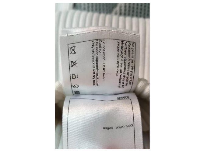 Chanel Algodão Logo Pants Suit Sz.34 Cinza - vista 6