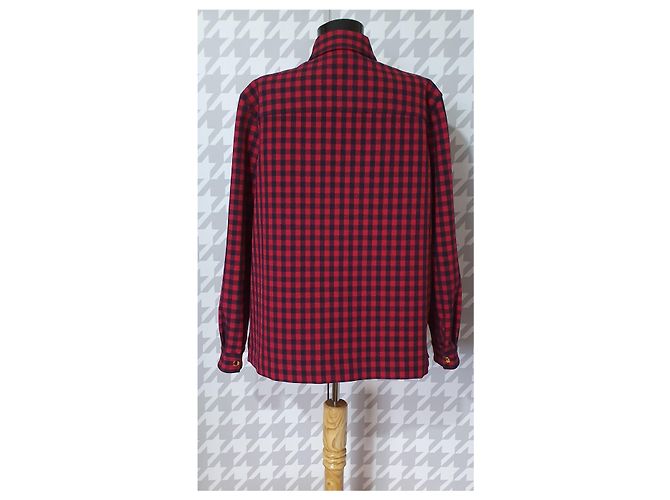 & Other Stories Giacca Gingham Rossa e Nera Nero Rosso - vista 5