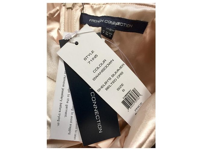 French Connection Shelby trägerloses Swandsdown-Kleid Fleisch - Ansicht 5