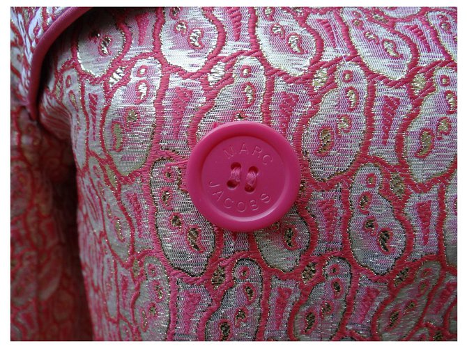 Abrigo Marc Jacobs Rosa y Dorado - vista 4