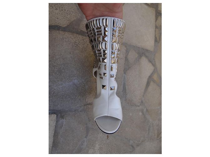 Botines Giuseppe Zanotti de cuero blanco 38 FR - vista 2