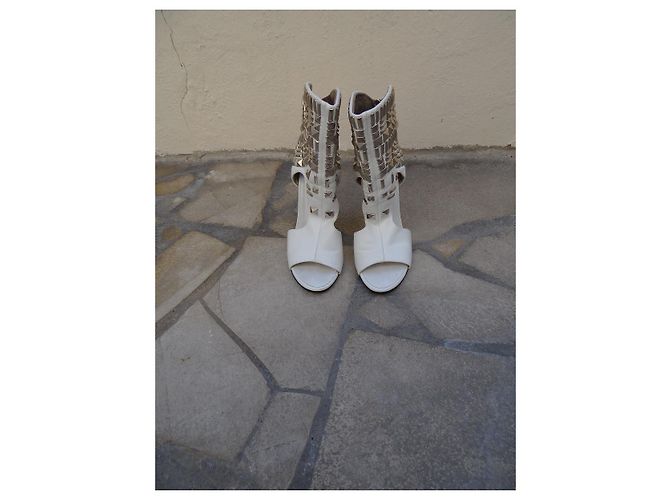 Botines Giuseppe Zanotti de cuero blanco 38 FR - vista 3