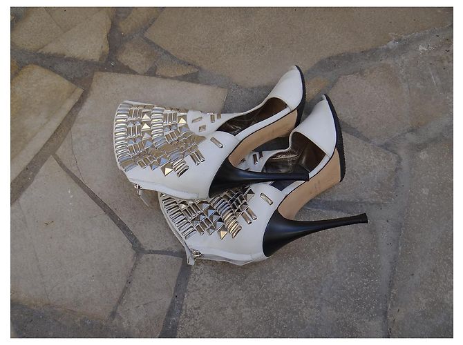 Botines Giuseppe Zanotti de cuero blanco 38 FR - vista 9