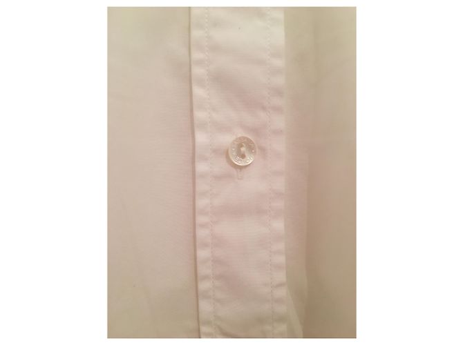 Dolce & Gabbana Camicia Lunga Bianca in Cotone Bianco - vista 2