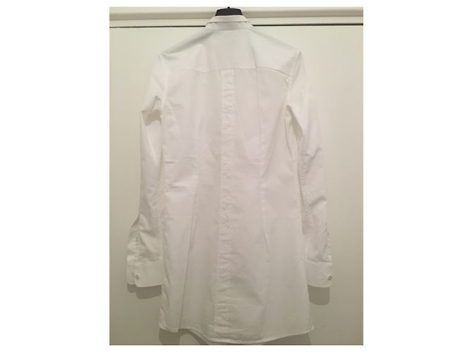 Dolce & Gabbana Camicia Lunga Bianca in Cotone Bianco - vista 5
