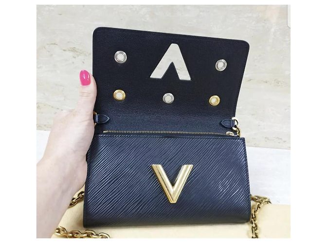 Louis Vuitton Portafogli Twist Monogram Flower su borsa a catena Multicolore - vista 6