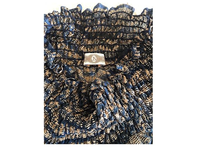 Top oder Bluse mit nackten Schultern Javier Simorra Braun - Ansicht 4