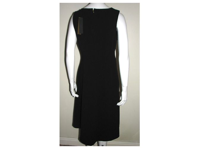 Donna Karan Aline Kleid Schwarz Weiß Blau - Ansicht 7