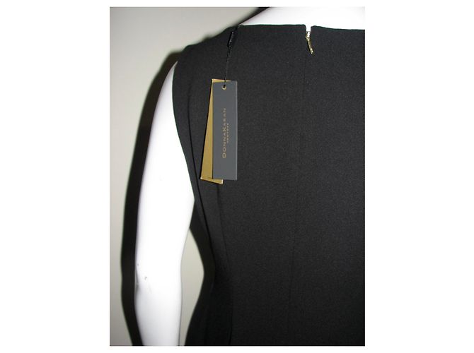 Donna Karan Aline Kleid Schwarz Weiß Blau - Ansicht 8