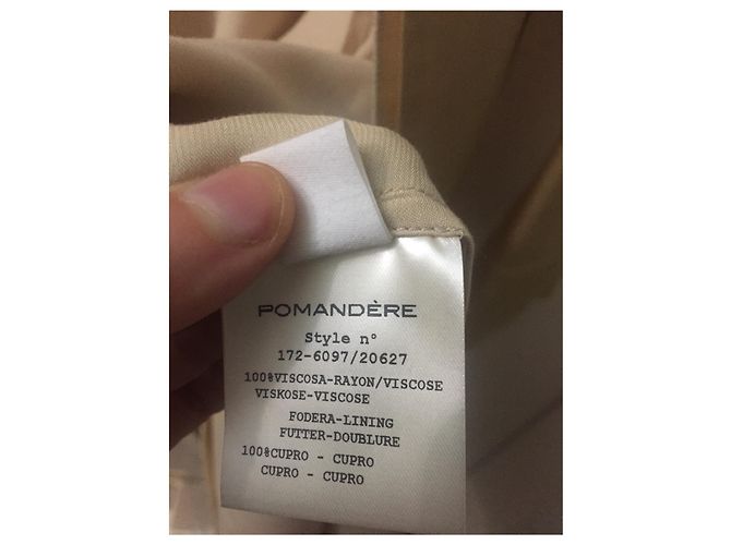Pomandère Plumero de viscosa Beige - vista 6