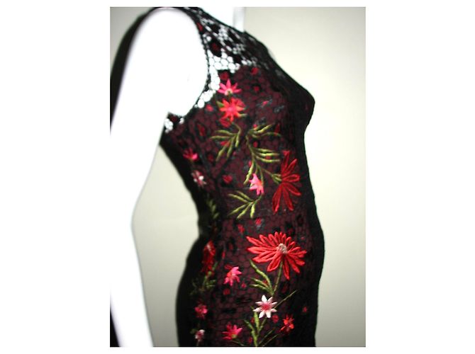 Karen Millen Spitzenkleid Schwarz Rot - Ansicht 4