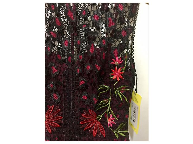 Karen Millen Spitzenkleid Schwarz Rot - Ansicht 6