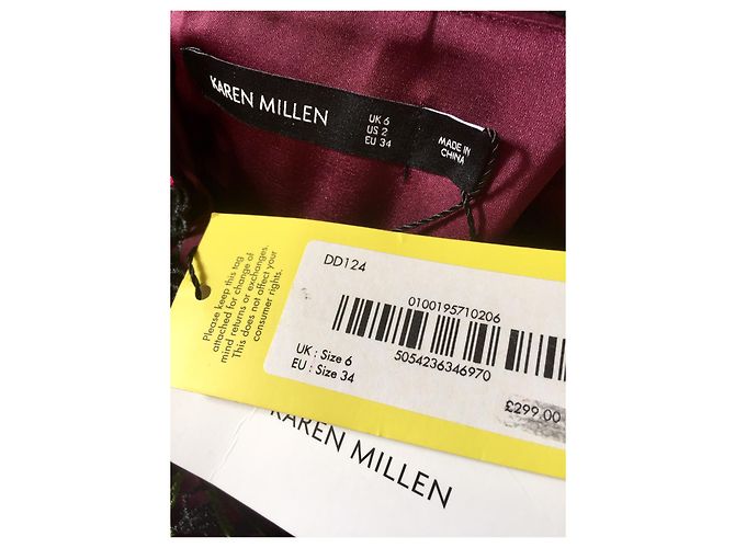 Karen Millen Spitzenkleid Schwarz Rot - Ansicht 8