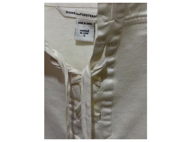 Vestido Diane Von Furstenberg Garner de algodón blanco - vista 9