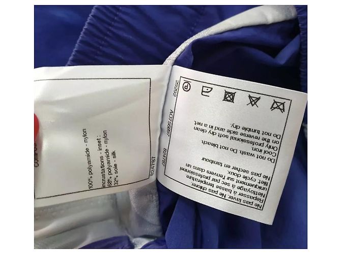 Chanel Logo Sport Suit Sz.36 Branco Azul - vista 10