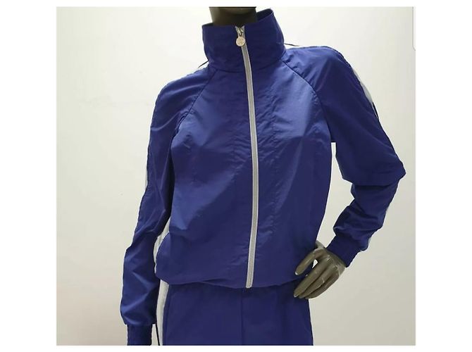 Chanel Logo Sport Suit Sz.36 Branco Azul - vista 2