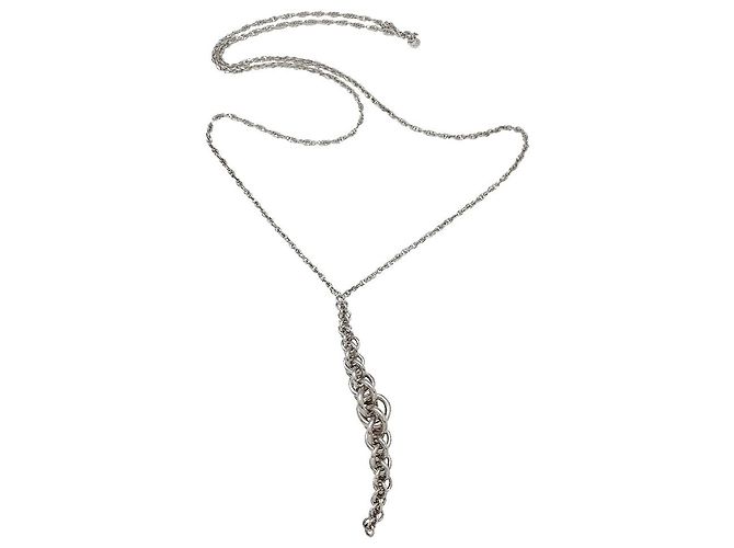 Collar largo Hermès en plata. - vista 5