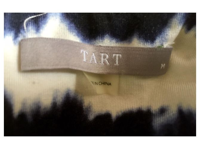 Autre Marque Torten-Sammlung, brandneues Maxikleid Schwarz Weiß Blau - Ansicht 10