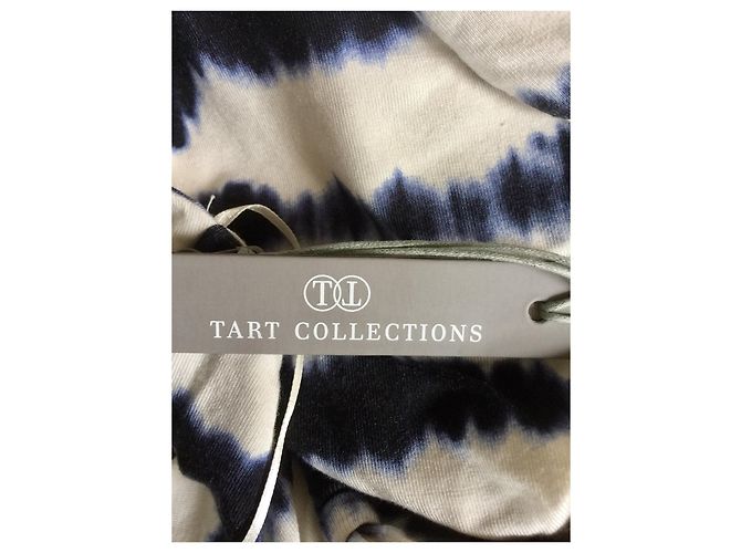 Autre Marque Torten-Sammlung, brandneues Maxikleid Schwarz Weiß Blau - Ansicht 8