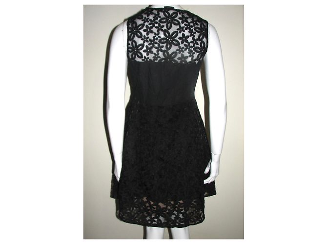 Joseph vestido negro con encaje - vista 3