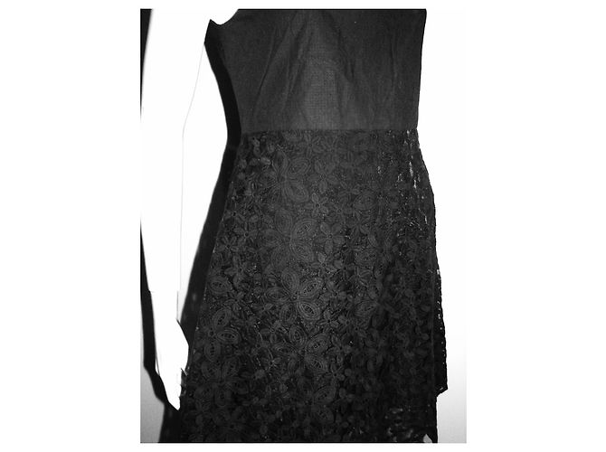 Joseph vestido negro con encaje - vista 5