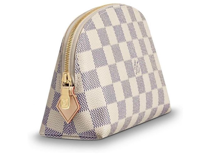 Bolso de cosméticos Louis Vuitton Damier Azur PM Beige - vista 2