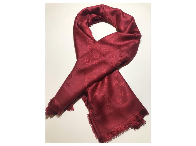 Louis Vuitton roter Monogrammschal - Ansicht 2
