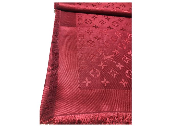 Louis Vuitton roter Monogrammschal - Ansicht 3