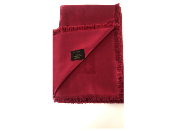 Louis Vuitton roter Monogrammschal - Ansicht 4