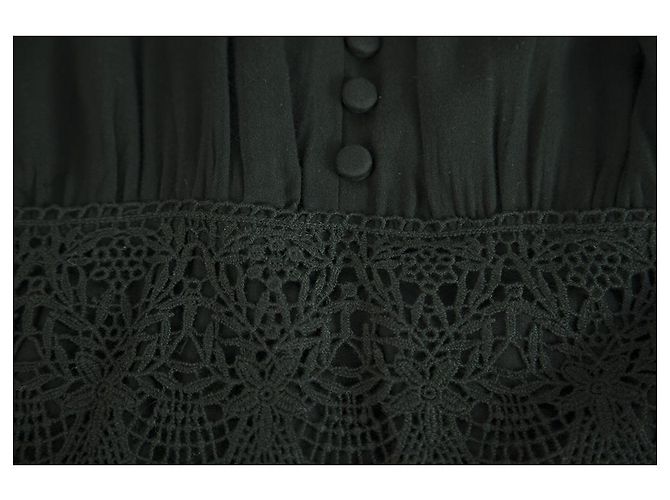 Magali Pascal Black Spaghetti Straps Open Back Senza maniche Sexy Mini Abito taglia M Nero - vista 4