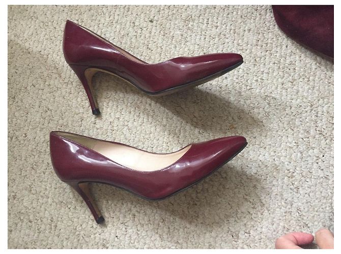 Russell & Bromley Décolleté in vernice bordeaux Bordò - vista 8