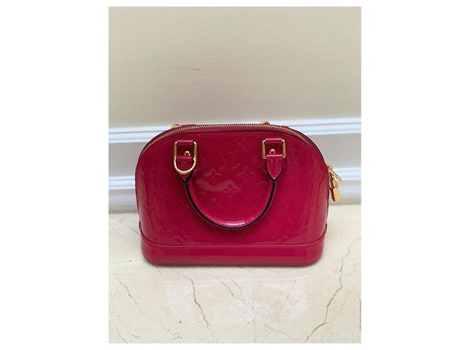 Louis Vuitton Alma BB Monogram Vernis Lackleder Rosa Pink - Ansicht 2