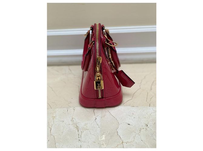 Louis Vuitton Alma BB Monogram Vernis Lackleder Rosa Pink - Ansicht 4