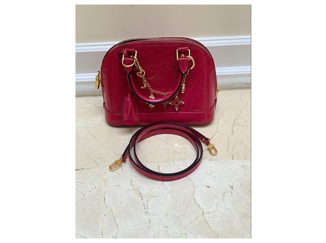 Louis Vuitton Alma BB Monogram Vernis Lackleder Rosa Pink - Ansicht 5