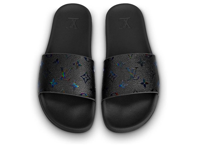 Louis Vuitton Sabot LV waterfront nero nuovo - vista 2