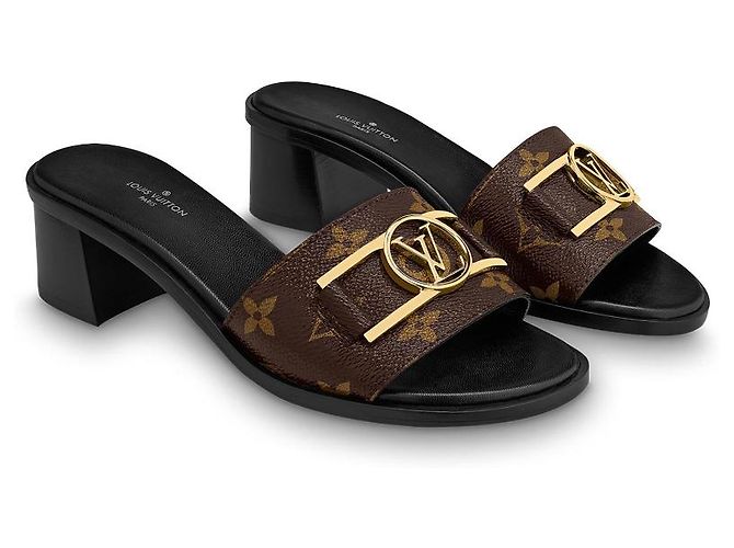 Louis Vuitton LV Lockit Maultiere Schwarz - Ansicht 4