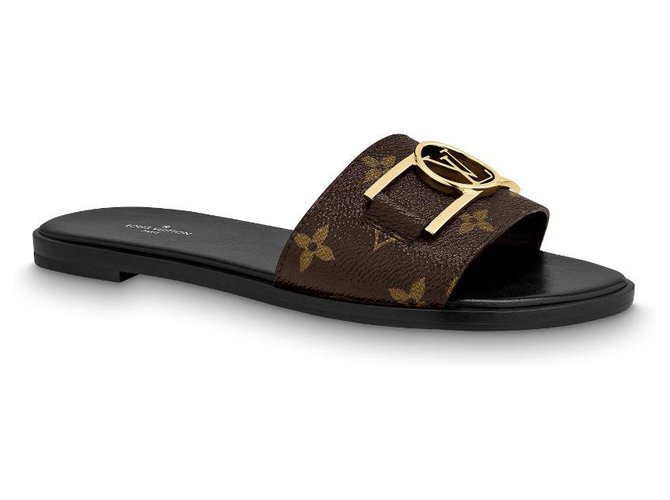 Louis Vuitton LV Mules Lockit piatto Nero - vista 2
