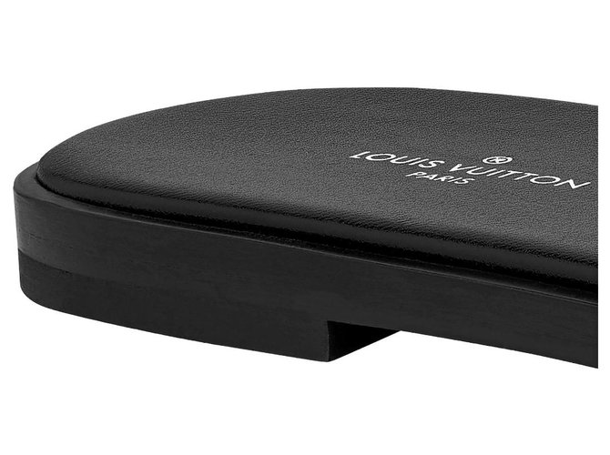Louis Vuitton LV Mules Lockit piatto Nero - vista 3