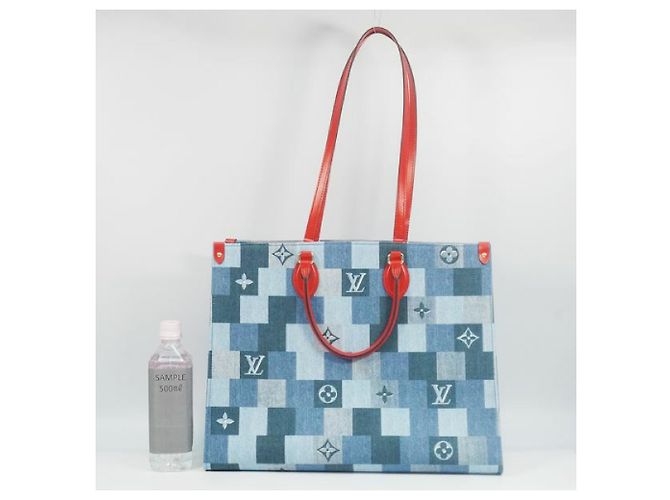 LOUIS VUITTON Borsa da donna Onthego GM M44992 blu x rosso - vista 14