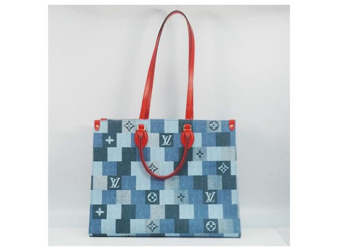 LOUIS VUITTON Borsa da donna Onthego GM M44992 blu x rosso - vista 3