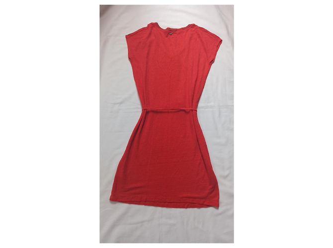Autre Marque Sud Express Leinenkleid Orange XS - Ansicht 2