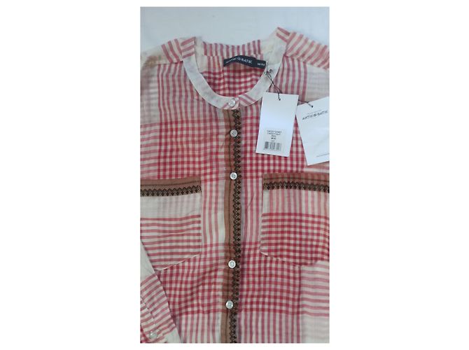 Blusa Antik Batik de algodón roja beige Multicolor - vista 3
