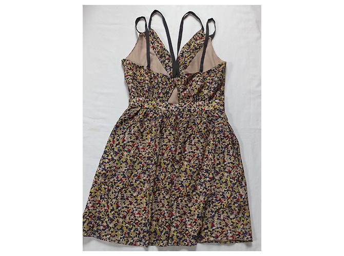Bcbg Minikleid mit tiefem Ausschnitt mehrfarbig Polyester Mehrfarben - Ansicht 2
