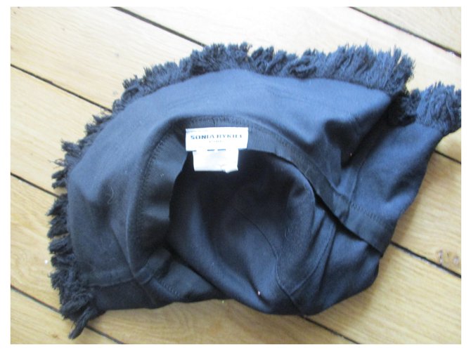 Sonia Rykiel Schwarze Baumwollkappe. - Ansicht 4