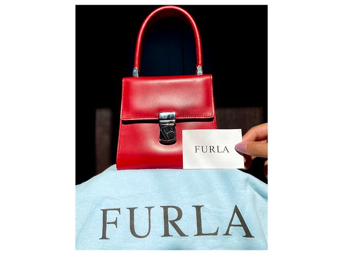 Borsa Furla in pelle rossa Rosso - vista 14